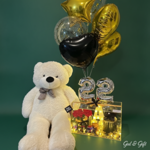 4.5-Feet Giant Teddy Bear Birthday Luxury Package